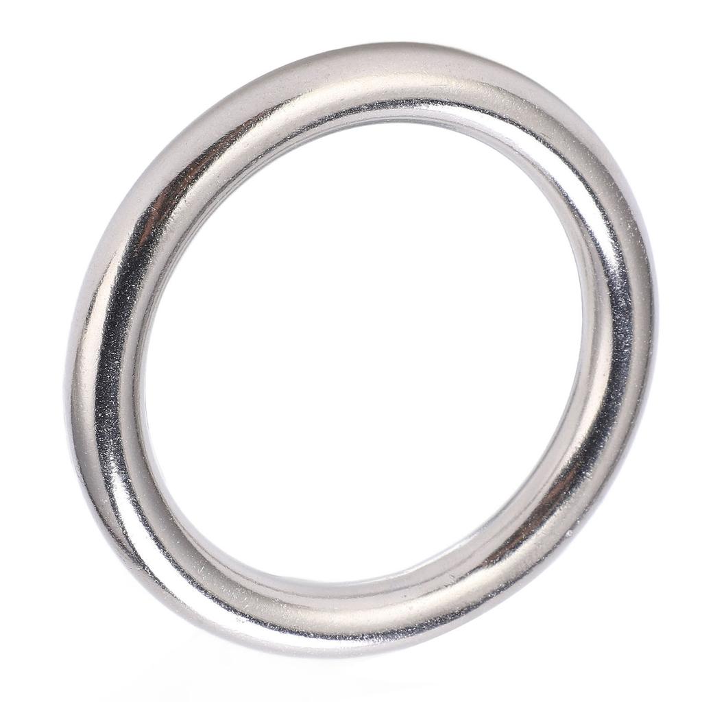 Welded O Ring Stainless Steel Welded Round Ring for Navigation Diving Hammocks and Bags10x60mm