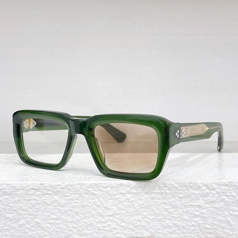 Ochelari de soare Ins JMM Walker Square Designer pentru bărbați și femei UV400, ochelari de vedere din acetat greu, realizați manual, clasici, de lux, cu carcasă