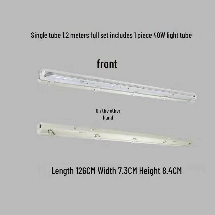 T8 Waterproof Double/Single LED Fluorescent Lamp Set, Dustproof & Explosion-Proof, Daylight Lamp Holder