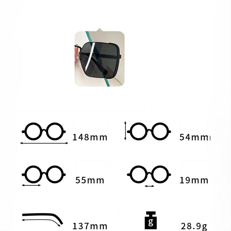 Non-polarized New Fashion Cool Square Sunglasses Women Luxury Brand Anti Strong Light Vintage Sun Glasses