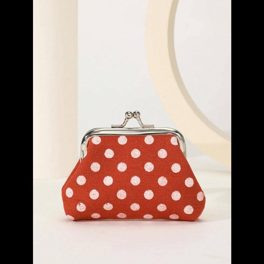 Polka Dot Graphic Wallet Women's Stylish & Versatile Fashion For Birthday Gift For Gift White-Collar Workers For Male For Female For Women Wallet