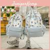 Youthful Nylon Letter Print Backpack For High School Students With Lightweight Design For Daily Use