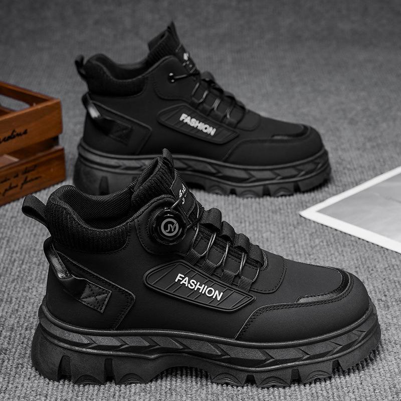 Men S High Top Casual Martin Boots Outdoor Breathable Wear Resistant Sports Shoes