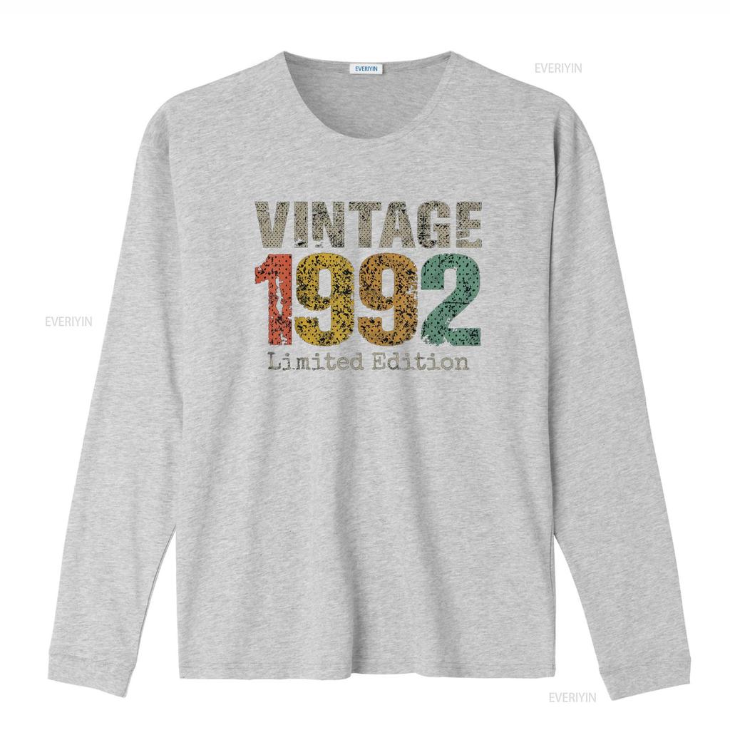 32 Year Old S Vintage 1992 Limited Edition 32nd Birthday T Shirt Vintage Washed Designer Clothes Casual Comfortable Unisex