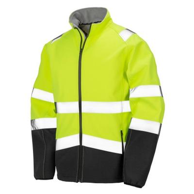 SAFE-GUARD by Result Unisex Yetişkin Hi-Vis Softshell Yazdırılabilir Güvenlik Ceketi