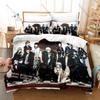 Cool Mikoto Suoh Flame Homra Group Character Collage Poster Duvet Cover Set For K Project Anime Collectors