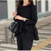Used Maison de Dolce. Maison de Dolce Pearl Peplum Blouse M Black Black Ceremony