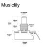 CTS 450 A250K Pot Standard Solid Shaft Potentiometer for Electric Guitar Bass of 3/8" 10% A-Curve (Set 10)