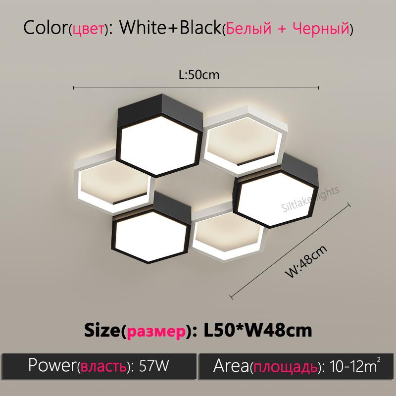 Nordic simple living room ceiling lamp honeycomb design combination creative art indoor lighting study restaurant bedroom lights