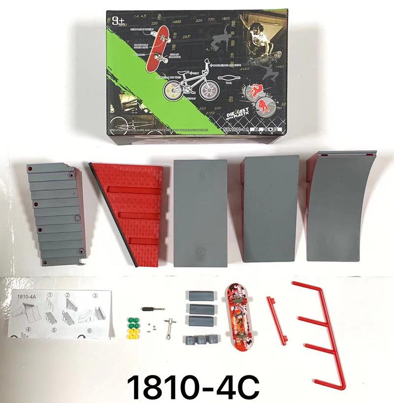 Street Stall Finger Skateboard Ramp Set - Kids' Toy & Gift for Stunt Scenes