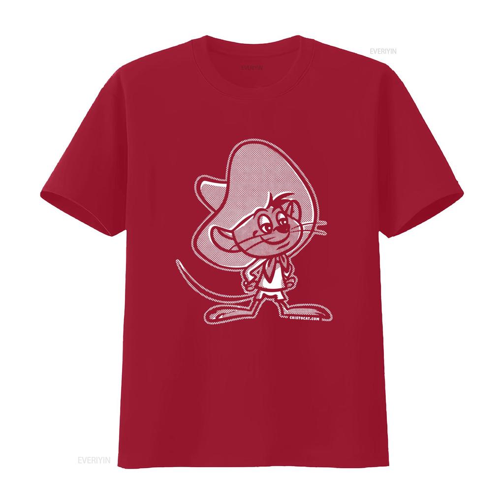 1 Color Speedy Gonzales Cartoon Mouse Print T Shirt For Cool Design Fashion Casual Vintage Fashion Homme