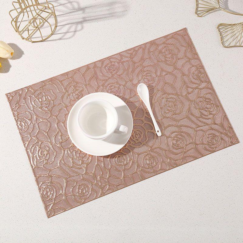 

Прямоугольная подставка под розу, изолированный обеденный стол, термостойкий декоративный коврик, коврик для ваз 45*30cm