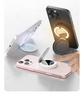 Magnetic Phone Holder L22P: 3-in-1 Fill Light, Makeup Mirror, and Desktop Live Streaming Stand.