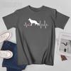 Unisex GerUnisex Shepherd Dog Heartbeat Pulse Tshirt Tees Oneck T Shirts WoUnisex Boys 100 Cotton Short TShirt Unisex All Seasons