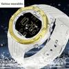Neue elektronische Uhr mit Einzeldisplay, Kaltlicht-Digitaluhr, einfache, multifunktionale, wasserdichte elektronische Uhr für Outdoor-Sportarten