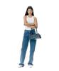 Ames-Worldwide Lungo Baguette Bag Greyish Navy (Am2Esuab49A)