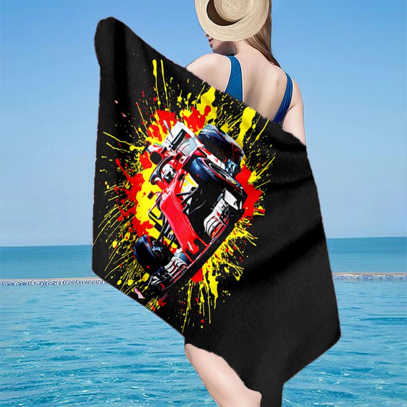 Elektrischer Monster Truck Kunst Strandtuch, Superweiche Mikrofaser, Geschenk für Sie/Ihn, Geburtstag, für Pool, Strand, Reisen, Heimdekoration Fan-Geschenke