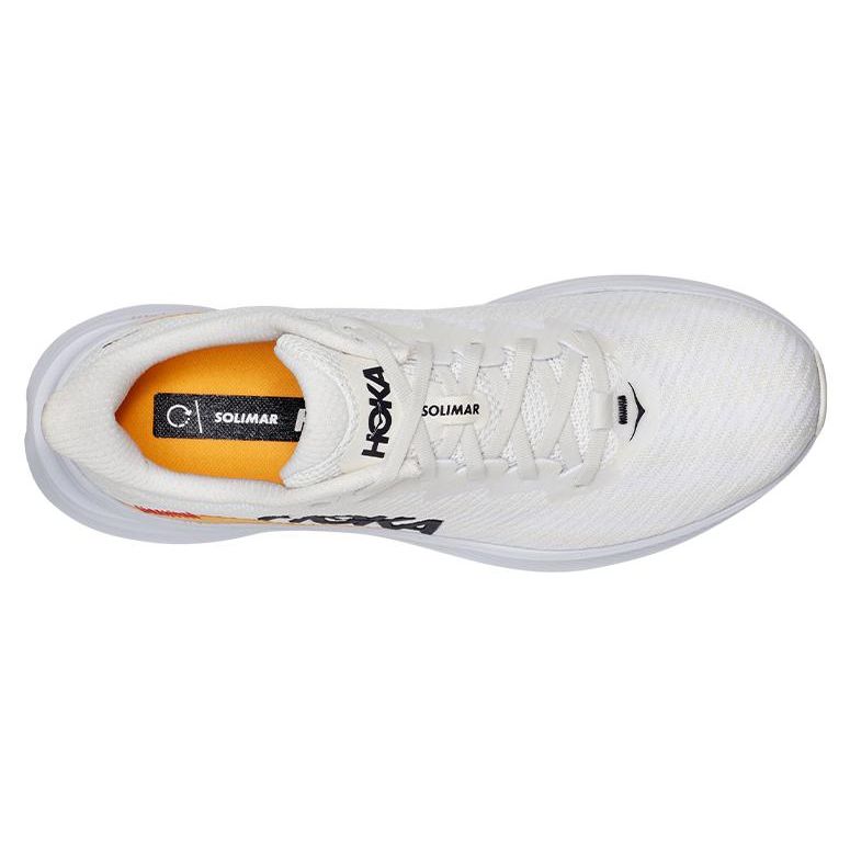 HOKA Solimar Blanc De Blanc Orange Men Sneakers White 1123074-BDBW