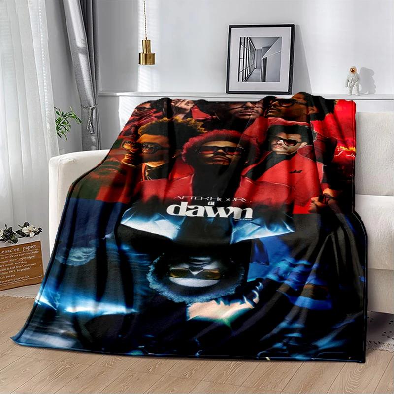3D THE WEEKND,XO Alternative R&B Abel Tesfaye Flannel Blanket,Soft Throw Blanket for Home Bedroom Bed Sofa Travel Cover Kid Gift