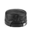 Men's Genuine Leather Flat Cap - Autumn/Winter Baseball Style for Middle-aged & Elderly