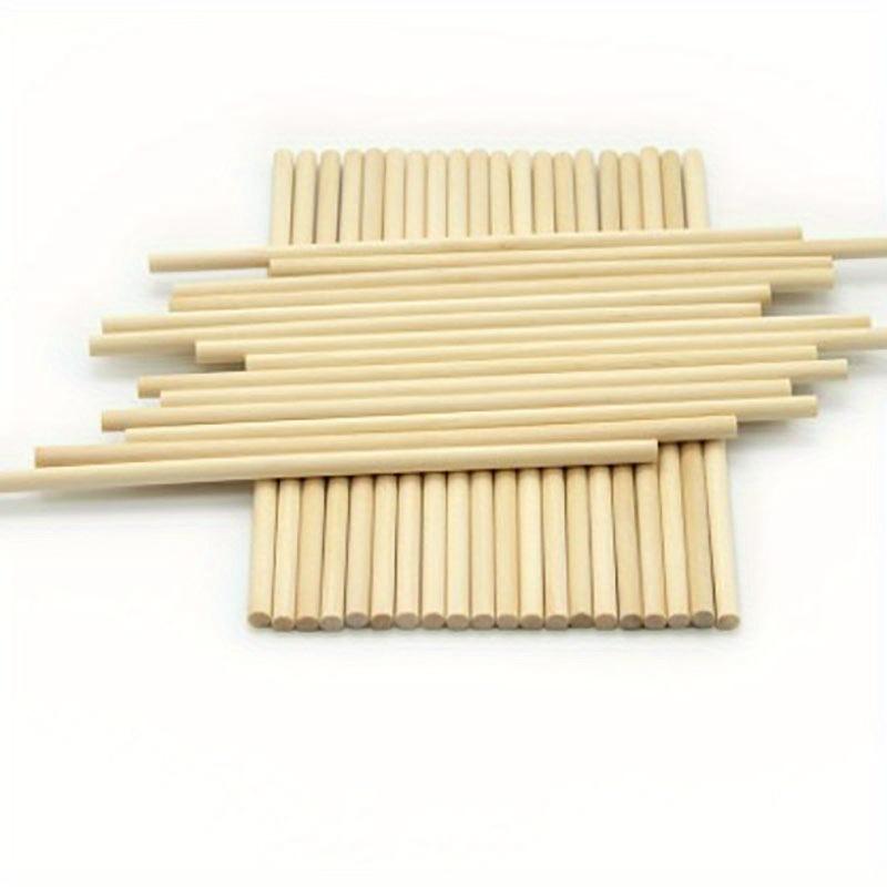 40Pcs Wooden Dowel Rods 12 Inch Wood Sticks for Crafts, Precut Wooden Rod Sticks Wood Dowels for Craft and DIY Projects