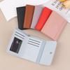 Multi-Card Slot Solid Color Leather Card Case Bank Card Credit Card Id Bus Card Holder Wallet For Women Travel Card Organizer