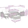 Garden Sofa Set with Cushions 9 pcs Black Poly Rattan