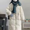 Down Jacket Women's Mid-length New Winter Thickened Korean Style Small Over-the-knee Cotton-padded Jacket