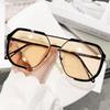 Unisex Myopia-Compatible Sunglasses with Large Retro Frame - Xiaohongshu Style #2238