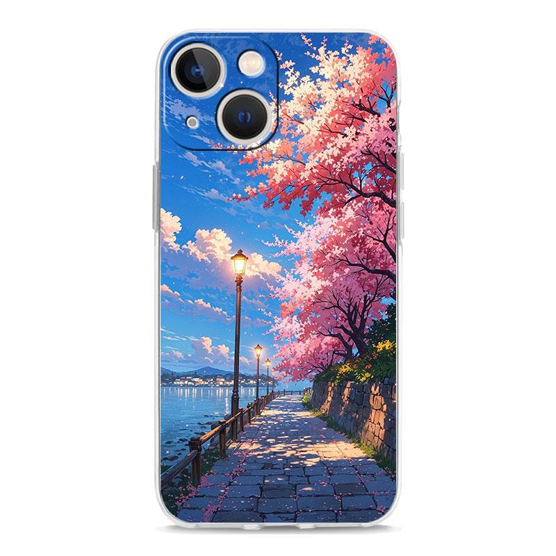 Phone Case For iPhone 17 Cases iPhone Air 16 15 12 13 14 Pro Max 7 8 Plus 16Pro iPhone11 Cover Landscape Japan Scenery
