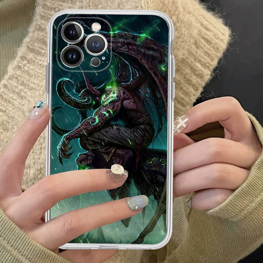 W-World Of W-Warcraft Game Retro Fit For IPhone 16 15 Promax Phone Case IPhone 14 11 12 High End 13 Pro Silicone