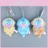 Fish Hanton Ugly Cross Dressing Otter Hold Shell Plush Pendant Keychain Doll