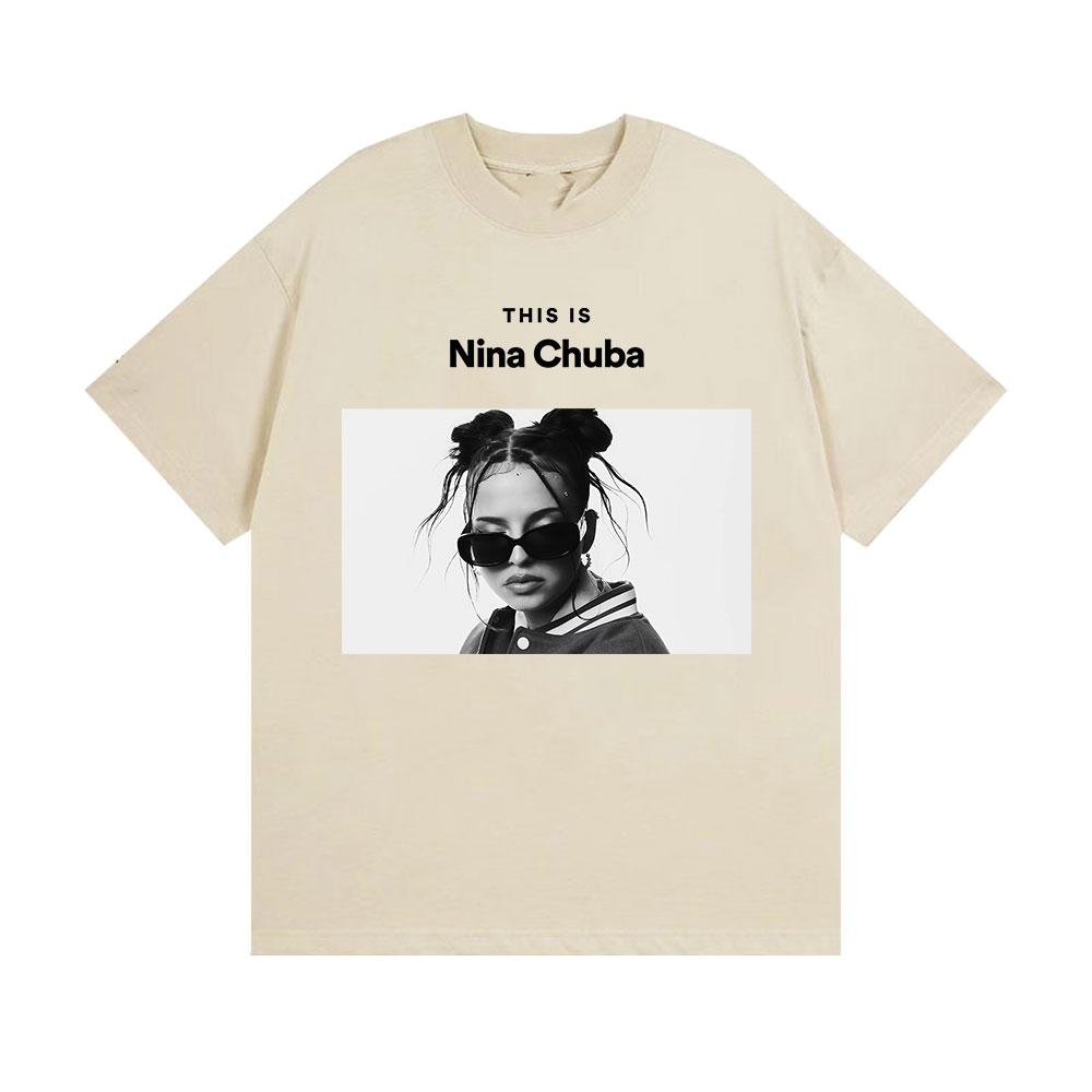 Nina Chuba Album Tour 2026 Tshirt Men Women Pop Music Hip Hop Short Sleeve TShirts Harajuku Vintage Cotton T Shirt Streetwear