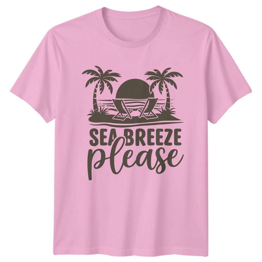 Sea Breeze Please Beach Travel Unisexs TShirt Unisexs Graphic Tee Unisex Top