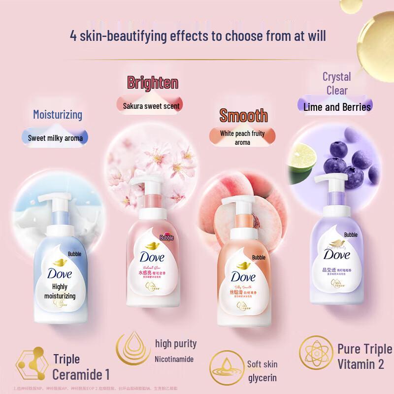 Dove Sakura Sweet Scent Rich Foam Body Wash