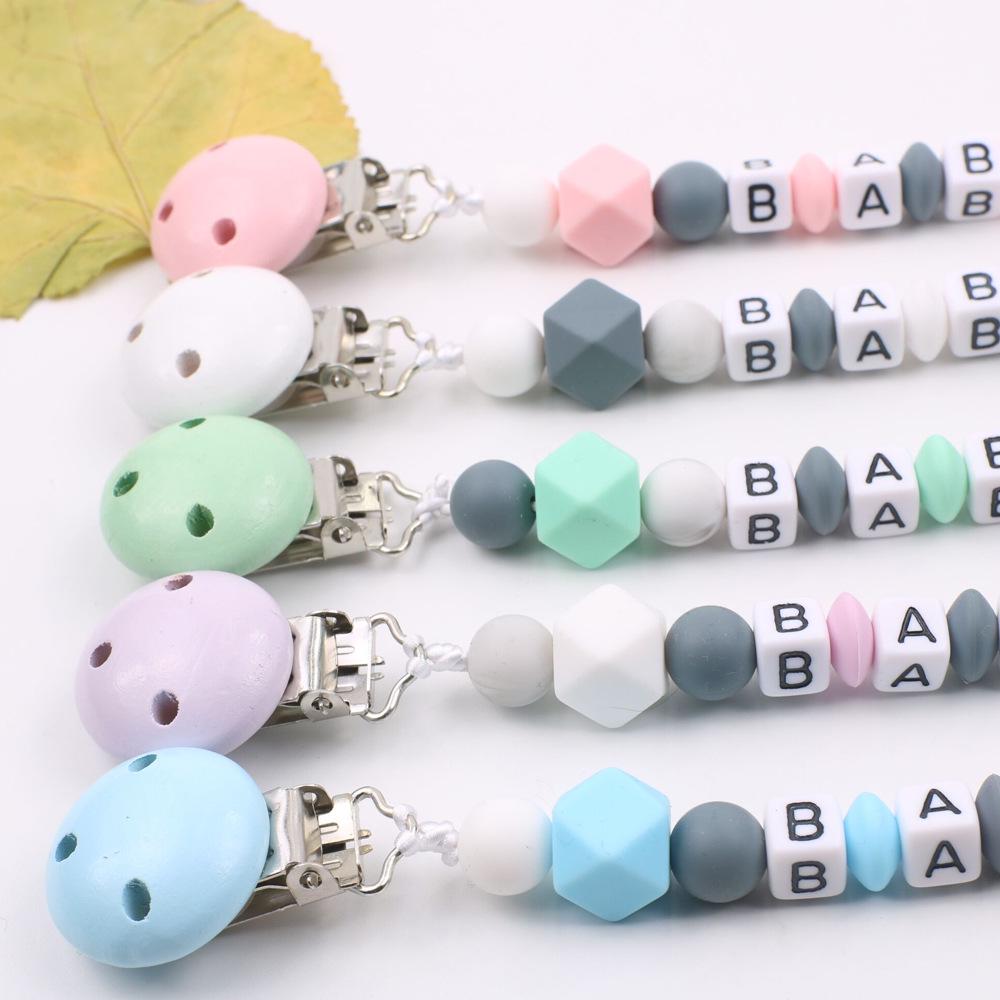 Corrente de Chupeta de Silicone INS Estrela de Cinco Pontas para Bebê - Design Anti-Queda para Produtos de Mãe e Bebê