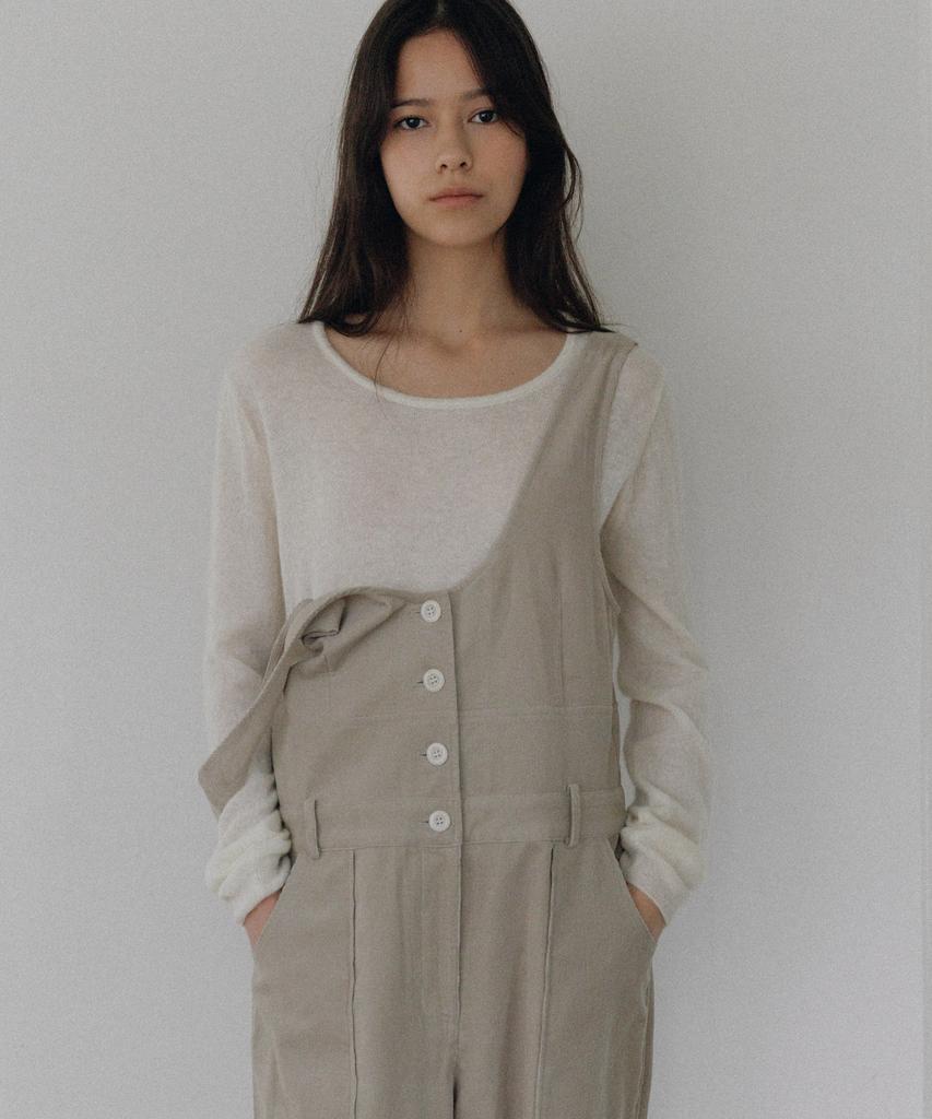 ANDNEEDS Roco Alpaca Round Knit (Cream)