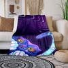 1pc Cosmic Cat AdventureCartoon Blanket,Portable Throw for Travel , All-Season Cozy Blanket,Ideal Gift for Christmas, BirthdaysPB060