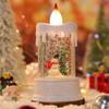 Christmas Luminous Candle Lights Creative Flowing Water Lights Desktop Ornaments Christmas Children's Gift Decorations
