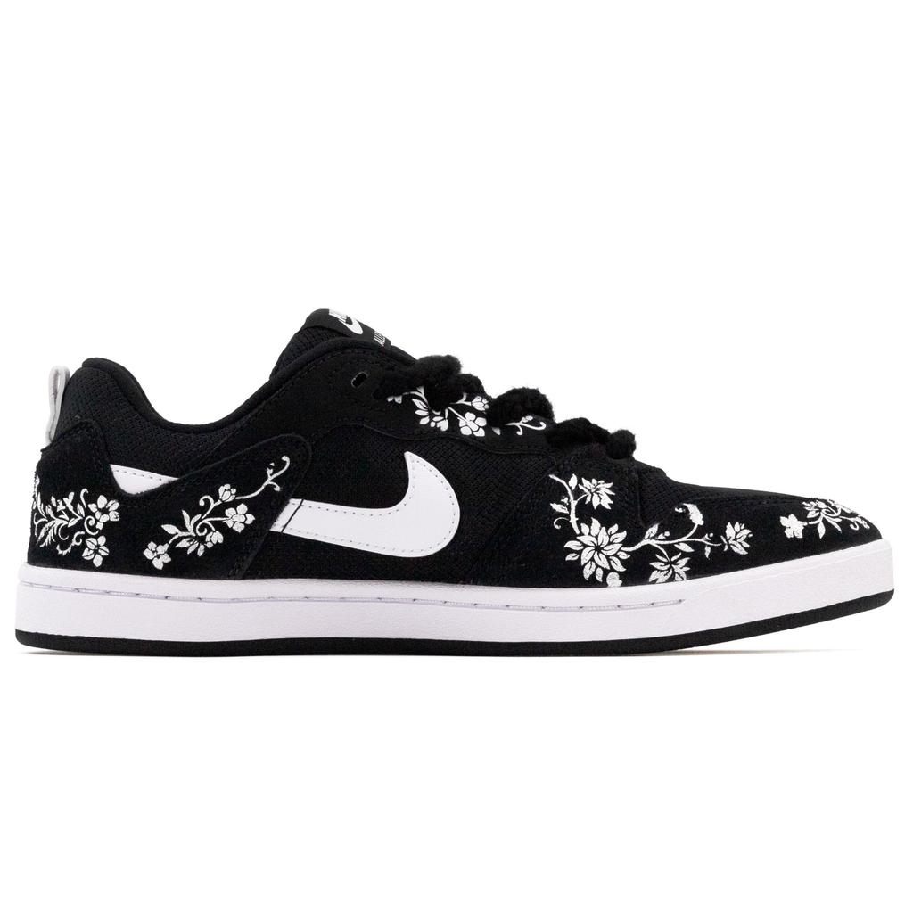 Nike SB Alleyoop Slip Resistant Abrasion Resistant Low Top Skateboard Shoes Unisex Black White CJ0882-001(Team-)-Random Packaging Bags