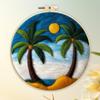 CHENISTORY Paquete de Fieltrado con Lana Árbol de la Vida Kit de Pintura de Fieltrado con Lana con Kit de Bordado Divertido DIY Aguja de Fieltro Marco de 20x20cm