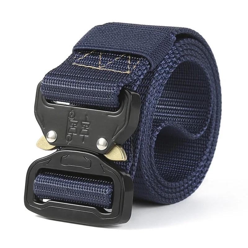 Men's - Belt Multifunctional Buckle Nylon Belt Marine Canvas Belt Metal Buckle Outdoor Hunting Camouflage Belts for Men