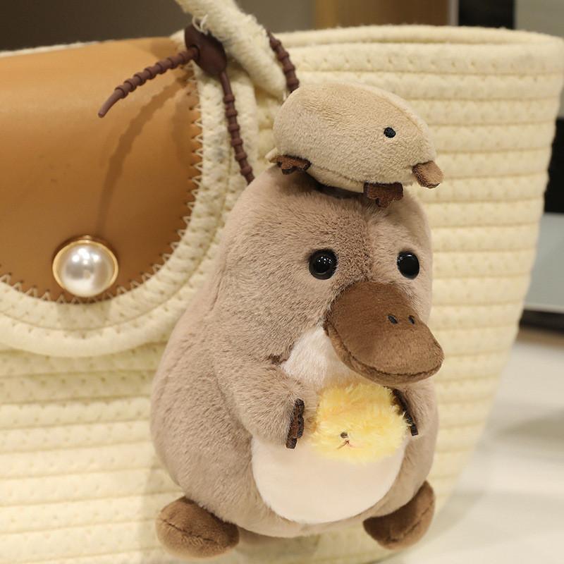 Animal Themed Marine Plush Toy Otter Seal Whale Shark Keychain Gift Pendant