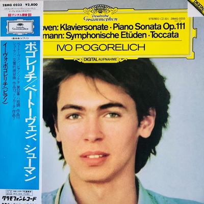 LP Record BEETHOVEN  SCHUMANN  IVO POGORELI  Beethoven Klaviersonate  Piano So 28MG0233 DEUTSCHE GRAMM Japan Obi Classical Used