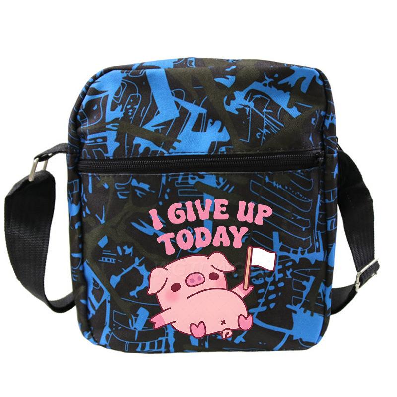 Cute printed shoulder bag casual multi-functional oblique span bag small bag student stationery bag