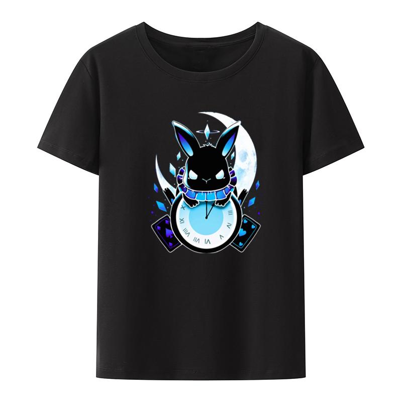 Wonder Rabbit Graphic Print Tee Top Tshirt Geek Series Otaku Goth Unisex Tshirts Unisex Leisure Student Comfortable Cool Pair