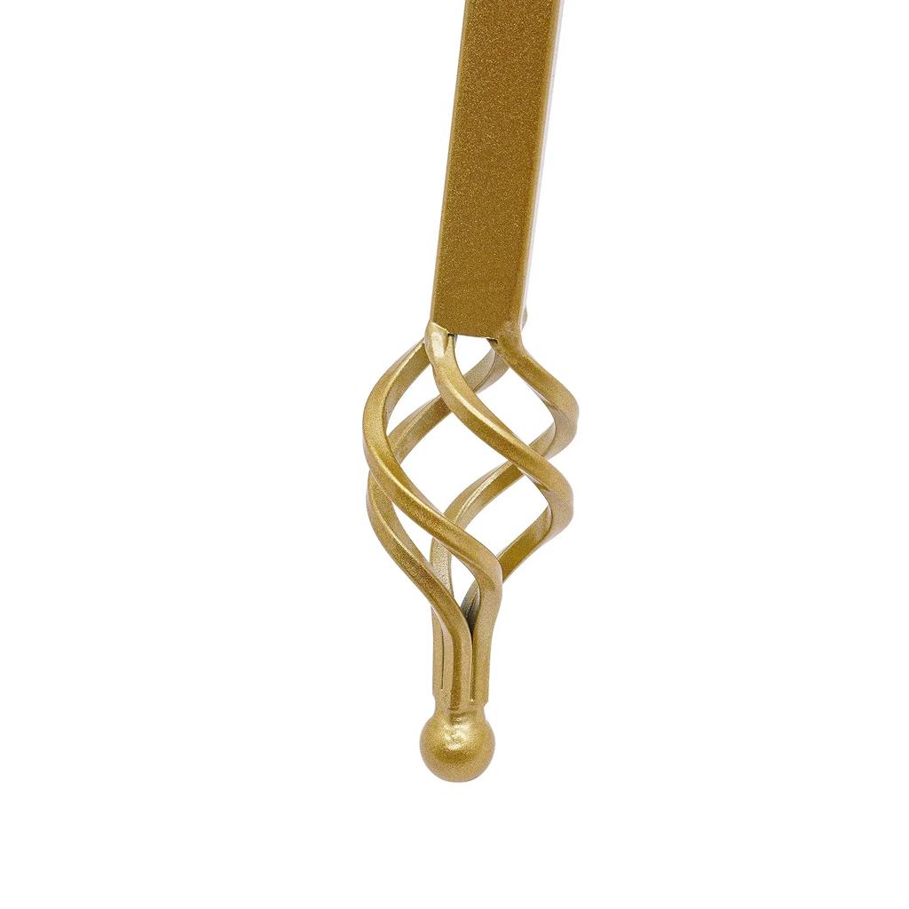 2-Pack Gold Steel Easel Stands with Adjustable 60cm Chain, 10kg Load Capacity, Easy Assembly