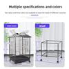 Large Iron Wire Bird Cage with Wood Stand for Conures Lovebird House Parrots Playground Cockatiel Parakeets Activity Center