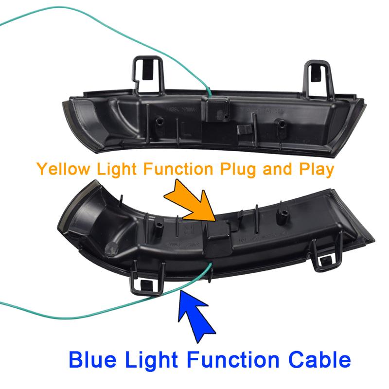 LED Dynamic Turn Signal Light For VW Passat B6 GOLF 5 Jetta MK5 Passat B5.5 GTI V Sharan Flowing Water Blinker Flashing Light