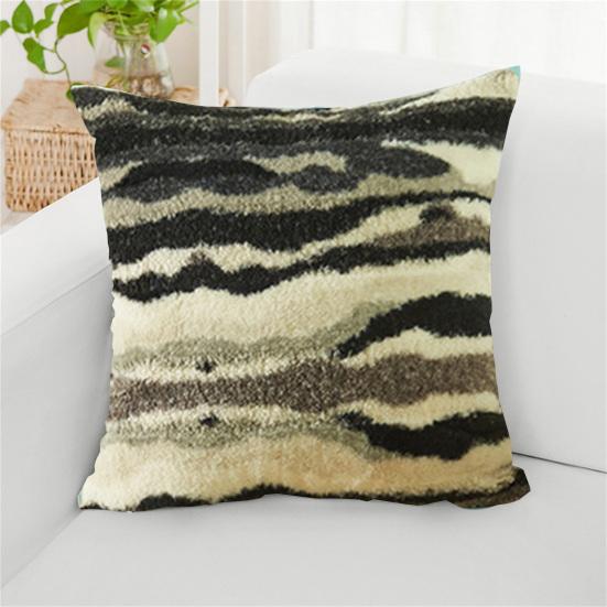 Throw Pillowcase Textured Hidden Zipper Closure Plush Pillow Sham Bedroom Living Room Sofa Decoration Cushion Cover